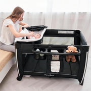 View 4 in 1 Portable Baby Crib Deluxe Nursery Center image 4