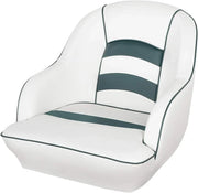 View Bucket Pontoon Boat Seat (White/Blue) image 4