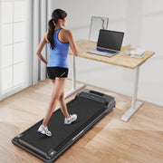View 2 in 1 Walking Pad Treadmill, Foldable Treadmills with Handle Bar, 2.5HP Portable Folding Treadmill with Remote Control, Under Desk Treadmill for... image 6