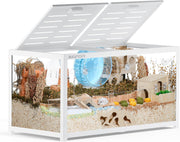 View BUCATSTATE Hamsterkäfig 3,0: Metall Rattenkäfig Kleintierkäfig Groß Stapelbar mit Einfacher Montage 120L x 60W x 62H cm für Nager, Mäuse, Zwerghamster image 1