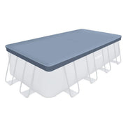 View 18ft Rectangular Pool Cover – Durable Above-Ground Cover for Oasis/Activity Pools, Gray image 1