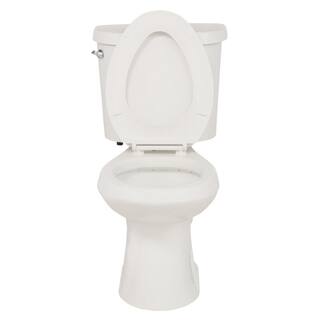 2-Piece 1.28 GPF High-Efficiency Single-Flush Elongated Toilet, White