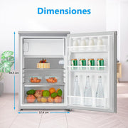 View Midea Nevera pequeña 113L con Congelador - Mini frigorífico pequeño para la Habitación/Caravana/Camping - Mini Bar Bajo Consumo - Frigorifico Bajo image 4