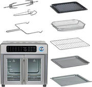 View Emeril Lagasse 26 QT Extra Large Air Fryer, Convection Toaster Oven with French Doors, Stainless Steel image 4