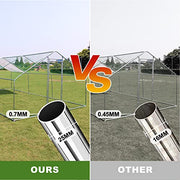 View Chicken Coop Large Metal Chicken House/Pen for 6/10 Chickens Poultry Cage image 3