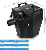 View Dry Ice Fog Machine, 3500W Low Lying Fog Machine, Dry Ice Machine with Tube Nozzle High Density Fog Smoke for Wedding Party Events Stage Concert Club Performance DJ (Black) image 4