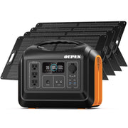 View OUPES 1800W 1488Wh Portable Power Station with 2x100W Solar Panel,Solar Generator for Outdoor Camping,Home Backup,Emergency,RV image 3