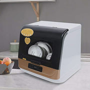View Countertop Dishwasher Kitchen Mini Portable Dish Bowl Washer Tabletop Automatic Dishwasher Deep Cleaning for Home, Apartment, RV (White Black) image 3