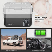 View Costway 58 Quart Portable Electric Car Cooler Refrigerator Compressor Freezer for RVs Camping image 4