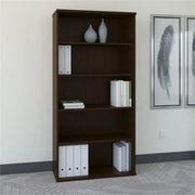 View Bush Business Furniture Series C Tall 5 Shelf Bookcase in Mocha Cherry, Large Bookshelf for Home and Professional Office image 2