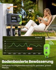 View RAINPOINT Bewässerungscomputer WLAN mit 4 Ausgängen, Messing Ein- und Ausgang, Bewässerungsuhr 4 Zonen mit wetter- & bodenbasierter Steuerung, App- & image 6