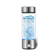 View Hydrogen Water Bottle Generator(Silver) - Up to 6360 PPB - Certified H2 Generator- SPE/PEM Technology - - Portable Hydration & Athletic Performance System image 1