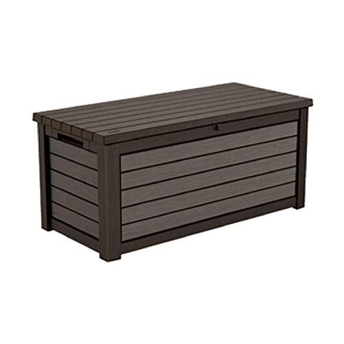 165-Gallon Weather-Resistant Resin Deck Storage Container Box, Brown