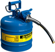 View 5-Gallon Type II Red Safety Gas Can – OSHA-Approved Steel Fuel Container with Flame Arrester, Self-Closing Lid & 1" Flexible Spout (7250130) image 1