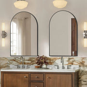 View 2 Pack 36x24 Inch Arched Bathroom Vanity Mirrors, Wall Mounted Decorative Mirrors for Bathroom and Bedroom image 3