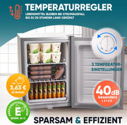 View Stillstern Mini Gefrierschrank (42L) -18°C, Eiswürfelschale, Schloss, Türanschlag wechselbar, 4-Sterne Tiefkühlschrank für Camping/Büro Gefriertruhe image 6