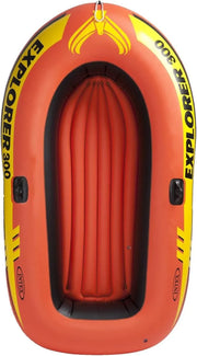 View Explorer Inflatable Boat Series: Dual Air Chambers – Welded Oar Locks – Grab Handles – Bow Rope – Sporty Design image 2