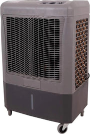 View Portable Swamp Coolers - 1300 CFM MC18M Evaporative Air Cooler with 2-Speed Fan, 53.4 dB - 500 sq. ft. Coverage Evaporative Air Cooler Portable High Velocity Outdoor Cooling Fan by Hessaire - White image 1