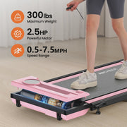 View ANCHEER Portable Folding Walking Pad 300lb, 7.5 MPH Under Desk Treadmill with Remote Control LED Display,2 in 1 Walking Pad Treadmill for... image 6