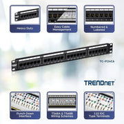View A management-type power distribution device with 6 output ports, model TPI-06, rack-mounted power distribution unit, equipped with 1 NEMA 5-15R bypass power socket, 1 gigabit RJ-45 interface, featuring overload protection and surge protection functio image 2