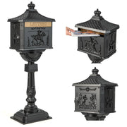 View Cast Aluminum Mailbox with Post image 1