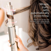 View Powerful hair dryer and multi-functional styling tool, featuring automatic hair curler, paddle brush, oval brush, concentrator accessory and stones. image 2