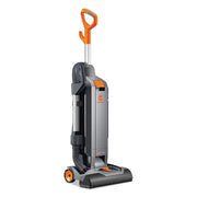 View Hoover Commercial HushTone Upright Vacuum Cleaner, 15 inches with Intellibelt, For Carpet and Hard Floors, CH54115, Gray image 3