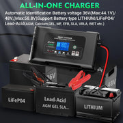 View 36 Volt Golf cart Charger 18-Amp Smart Charger, Car Battery Charger,Trickle Charger,36V,18-Amp and 48V,13-Amp,Lithium,LiFePO4,Lead-Acid AGM/Gel/ image 4
