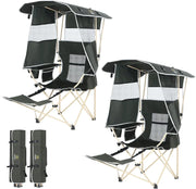 View Nice C Canopy Chair, Camping Chair with Canopy, Folding Chair with Canopy, Shade Chair, Canopy Chair Outdoor, Folding Lawn Chair with Canopy, Sport Chair, Camping Chair with Foot Rest (2-P w/Footrest) image 4
