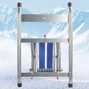 View Ice scooter, outdoor skating vehicle, adult ice sled, children's sled, ice entertainment equipment, with seats, classic skating vehicle image 3