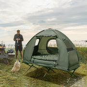 View 5-in-1 Folding Camping Cot – Tent with Air Mattress, Pillow & Sleeping Bag image 3