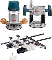 View 12-Amp 2.25 HP Wood Router Combo Kit with Plunge Router, Fixed Base and Variable Speed image 2