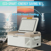 View 16.8QT Mini Fridge, Syngar Electric Cooler with 2 Plugs for Bedroom, Dorm RV Use, Portable Car Refrigerator for Camping, 60W, 24V/110V,... image 6