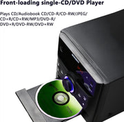 View Bluetooth Stereo System, CD Player, Wireless Streaming, MP3, USB, Audio in, FM Radio, 30W, Micro Sound System image 4