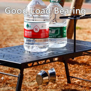 View Folding Grill Table Metal Portable, Good Load-Bearing Capacity Items Can Be Hung on The Edge, Portable Camping Table, for Outdoor Picnic, BBQ, Cooking image 3
