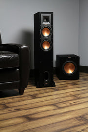 View 12-Inch Powered Subwoofer, 400W Digital Power, Front-Firing Copper-Spun Driver, Deep Bass Home Theater Subwoofer, Black image 2