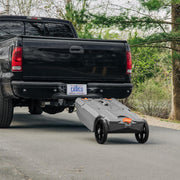 View 28-gallon portable camping vehicle/rv travel tank | Equipped with 2 controllable non-flat-front wheels and built-in valve | Includes detachable 24-inch tow bar, 3-foot sewage hose and other RV accessories image 2