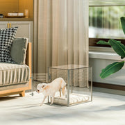 View Acrylic dog cage - Clear and transparent dog house - Indoor lockable - High-intensity ventilation dog house - Suitable for small to medium-sized dogs (weighing no more than 45 pounds) - Fashionable transparent dog house cage, 30 inches long, 20 inche image 3