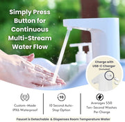 View Mighty Sink Portable Sink: Patented Wash Station with Electronic Faucet | 2 Gallons | Easy Setup | Indoor & Outdoor Use | Ideal for Dishwashing, Camping Hygiene, Gardening, Pottery & More image 2
