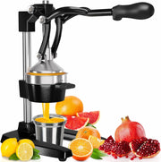 View Citrus juicer | Extra-large commercial-grade manual press | Heavy-duty countertop orange juice extractor (with stainless steel cup) (black) image 3