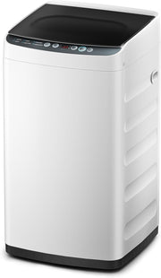 View Portable Washer with 6 Cycles, Drum Clean, Quick, Stainless Steel Tub, Transparent Lid, LED Display Washing Machine, White image 1
