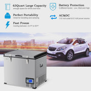 View Costway 63-Quart Portable Electric Car Cooler Refrigerator / Freezer Compressor for RVs Camping image 2
