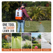 View 4 Gallon Battery Powered Backpack Sprayer, Rechargeable Cordless Garden and Lawn Pump Sprayer image 4