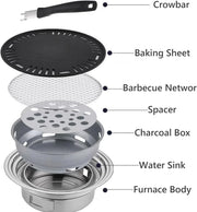 View Outdoor Grill Table Foldable, Easy to Carry Can Hang Items Multi-Purpose, Aluminum Alloy, Portable Camping Table Foldable, for Picnic, BBQ, Making Tea image 2