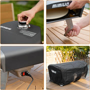 View Outdoor gas pizza oven, portable propane pizza grill, equipped with an automatic rotation system and pizza stone image 2