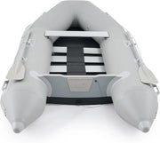 View 7.5ft Inflatable Dinghy Boat, 2 Person 660lb Transom Sport Tender Boat with Pump Aluminum Oars Floor, Heavy Duty Inflatable Raft Kayak for Adults image 3