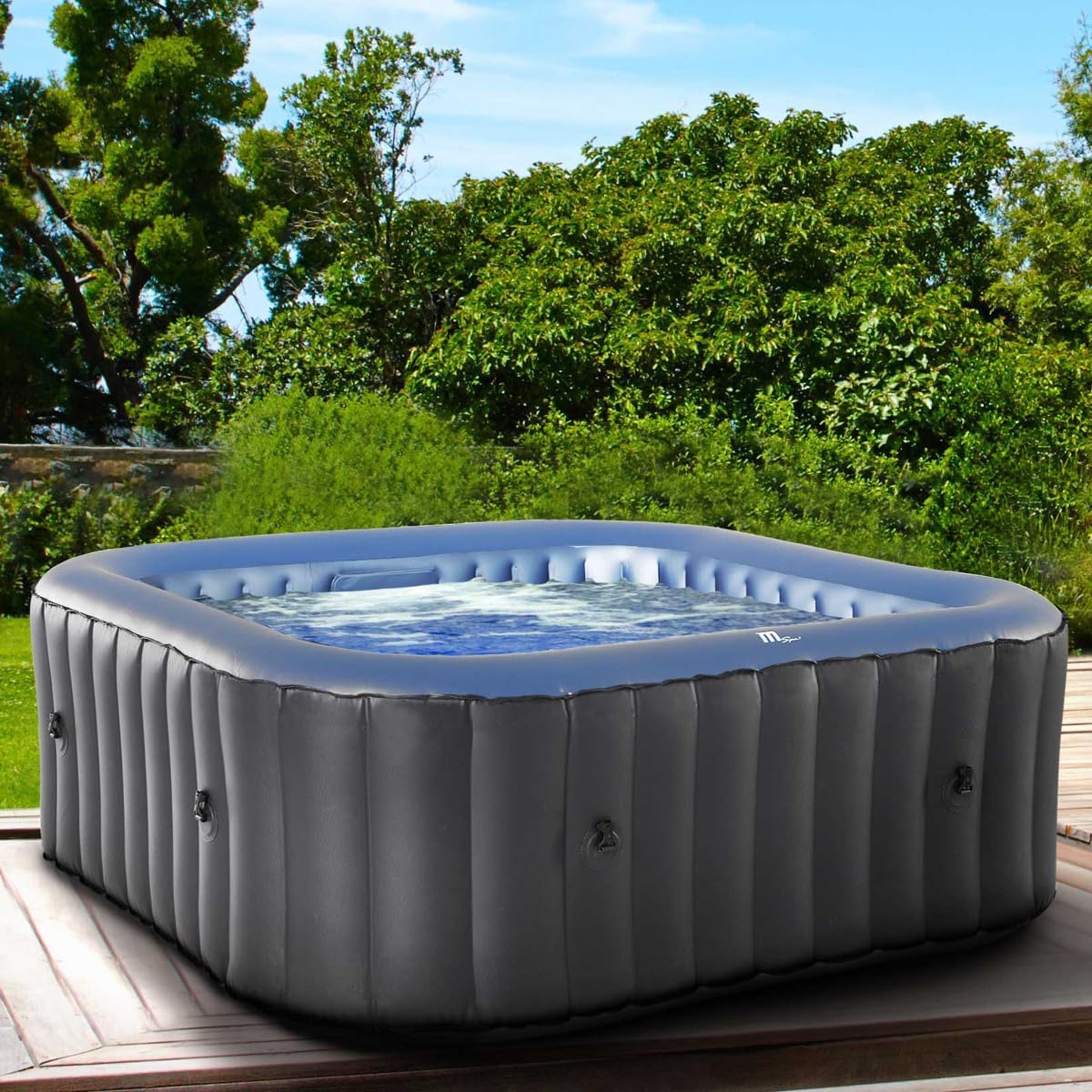 BRAST Whirlpool aufblasbar MSpa | 4-8 Personen | viele Modelle rund und eckig | Ø 125-224cm | In-Outdoor Pool | bis zu 144 Massagedüsen | inkl.
