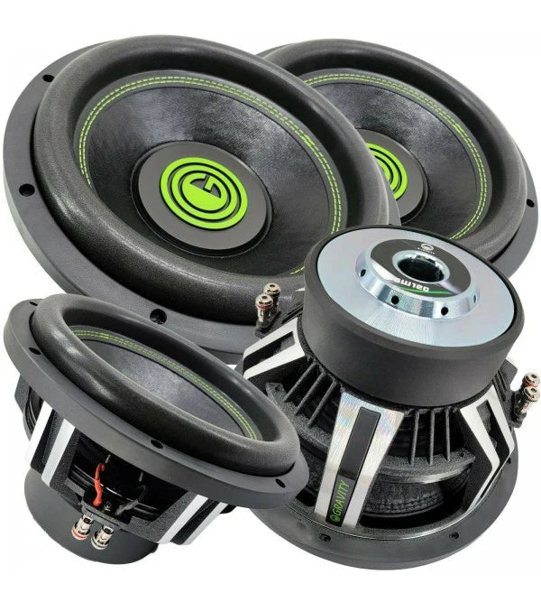 2-Pack 12-Inch 6000W Car Audio Subwoofers, 2-Ohm DVC