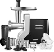 View Meat Grinder Heavy Duty, 3000W Max Ultra Powerful, 5 in 1 HOUSNAT Multifunction Electric Meat Grinder, Sausage Stuffer, Slicer/Shredder/Grater, Kubbe & Tomato Juicing Kits, Home Kitchen Use image 1
