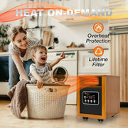 View 1500-Watt Portable Space Heater, Cherry, 1-Pack image 4